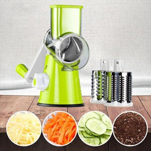 3 In 1 Round Mandoline Vegetable Slicer & Cutter